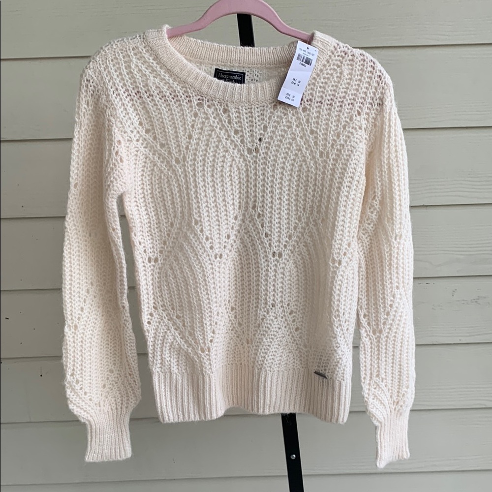 NEW Abercrombie and fitch knit wool alpaca blend sweater xs